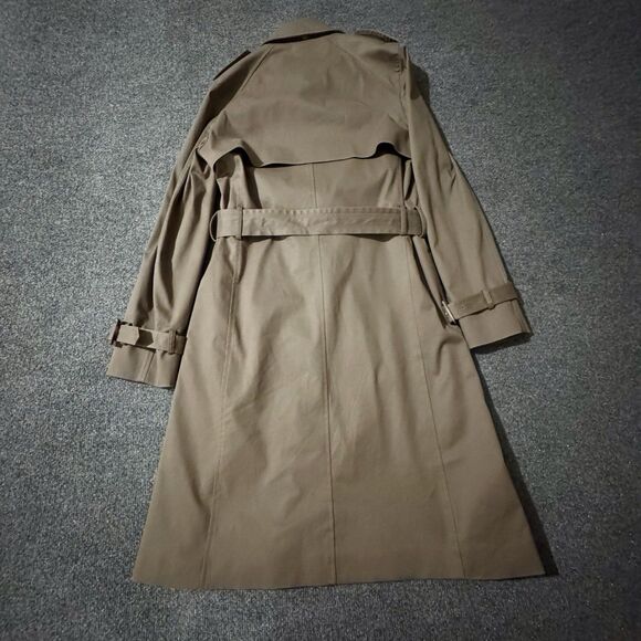Massimo Dutti Water Repellant Trench Coat Camel Brown Women’s Small - Picture 5 of 9